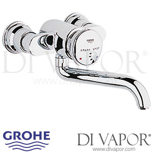 Grohe Contromix Public Self-Closing Basin Mixer - 1995 to 2007 - Tap Spare Parts 36113000 GEN1